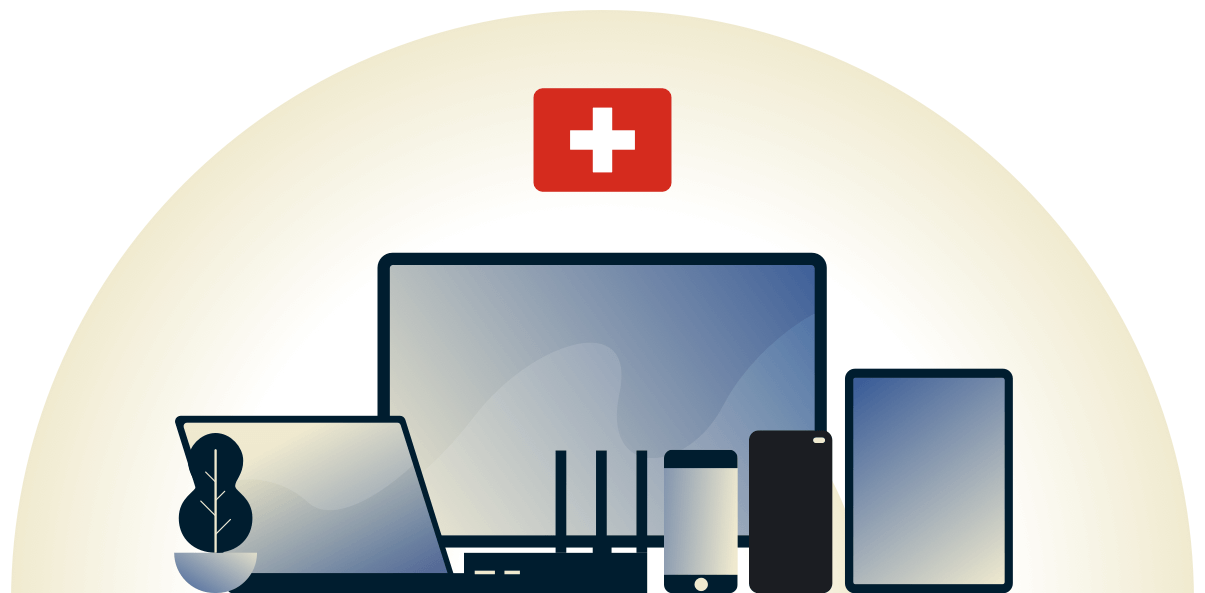 Zwitserland VPN beschermt een verscheidenheid van apparaten.